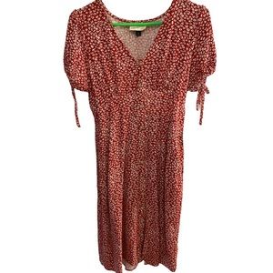 Universal Thread red dress with white flowers